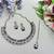 Blue color yellow gold plating festive wear designer necklace set
