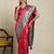 red banarasi satin silk ethnic motif sarees