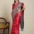 red banarasi satin silk ethnic motif sarees