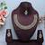 Pink color yellow gold plating festive wear designer necklace set