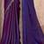 purple embellished embroidered poly georgette heavy work saree