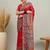 red ethnic motifs silk printing saree