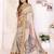 off_white woven design floral zari saree