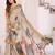 off_white woven design floral zari saree