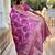 magenta woven design zari silk blend banarasi saree