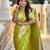 light_lime ethnic motifs woven design zari banarasi saree