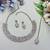 White color yellow gold plating festive wear designer necklace set