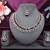 Maroon color rhodium plating festive wear designer necklace set