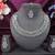 Pink color rhodium plating festive wear designer necklace set