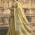 mustard women zari saree with unstitched blouse piece