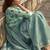 green women zari striped saree with blouse piece