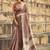 mauve zari saree with blouse piece