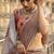 mauve zari saree with blouse piece