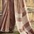 mauve zari saree with blouse piece