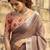 mauve zari saree with blouse piece