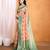 peach woven design zari banarasi saree