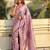 purple woven design zari banarasi saree