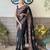 black embroidered saree with blouse piece