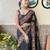 black embroidered saree with blouse piece