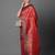 red red satin banarasi woven design saree