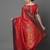 red red satin banarasi woven design saree