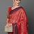 red red satin banarasi woven design saree