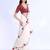 white embellished embroidered silk blend heavy work bandhani saree