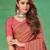 pink floral poly crepe bagru saree