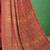 pink floral poly crepe bagru saree