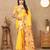 yellow woven design zari silk blend paithani saree
