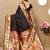black woven design zari silk blend paithani saree