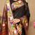 black woven design zari silk blend paithani saree