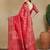 pink woven design zari organza banarasi saree