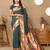 green woven design zari silk blend paithani saree