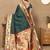 green woven design zari silk blend paithani saree