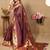 brown woven design zari paithani saree