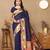 navy_blue woven design zari silk blend paithani saree