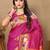 magenta woven design zari silk blend paithani saree