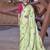 green woven design zari saree