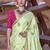 green woven design zari saree