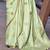 green woven design zari saree