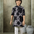 boys abstract printed cotton kurta pajama set