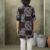 boys abstract printed cotton kurta pajama set