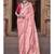 pink woven design paisley zari saree