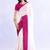 white bandhani beads and stones silk blend designer bandhani saree