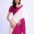 white bandhani beads and stones silk blend designer bandhani saree