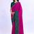 multicolor bandhani beads and stones silk blend bandhani saree