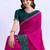 multicolor bandhani beads and stones silk blend bandhani saree