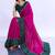 multicolor bandhani beads and stones silk blend bandhani saree