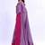 purple bandhani beads and stones silk blend bandhani saree
